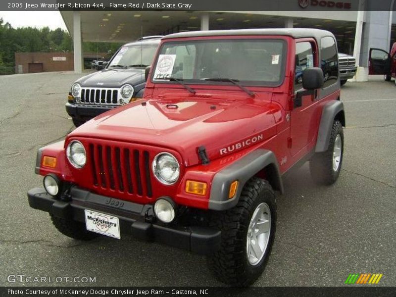 Flame Red / Dark Slate Gray 2005 Jeep Wrangler Rubicon 4x4