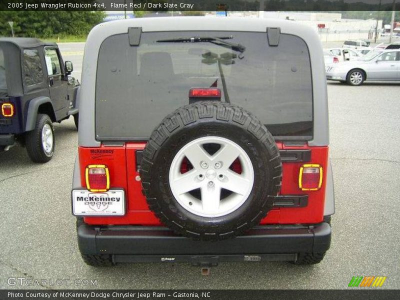 Flame Red / Dark Slate Gray 2005 Jeep Wrangler Rubicon 4x4