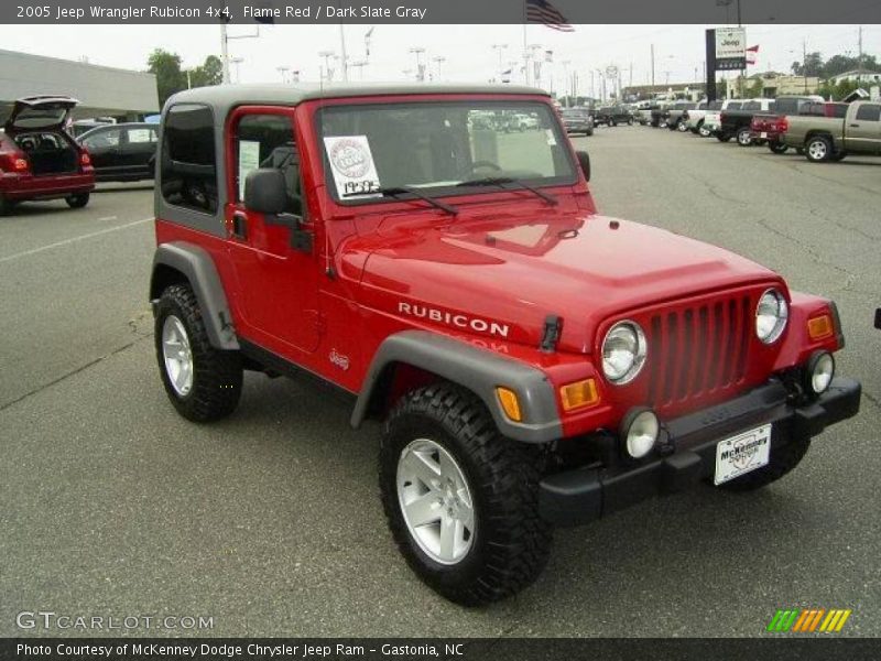 Flame Red / Dark Slate Gray 2005 Jeep Wrangler Rubicon 4x4
