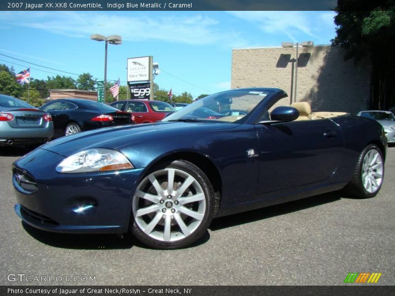 Indigo Blue Metallic / Caramel 2007 Jaguar XK XK8 Convertible
