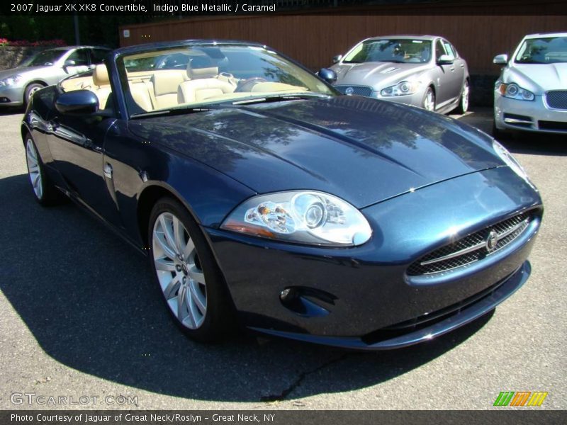 Indigo Blue Metallic / Caramel 2007 Jaguar XK XK8 Convertible