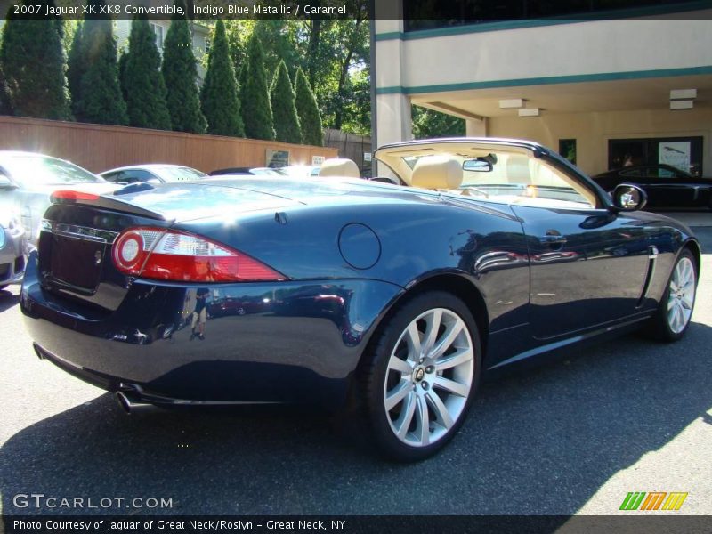Indigo Blue Metallic / Caramel 2007 Jaguar XK XK8 Convertible