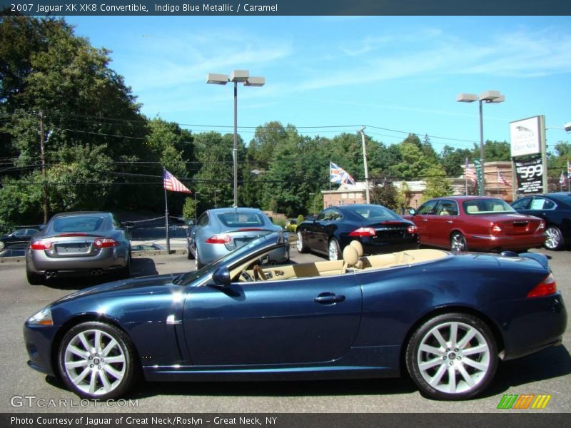 Indigo Blue Metallic / Caramel 2007 Jaguar XK XK8 Convertible