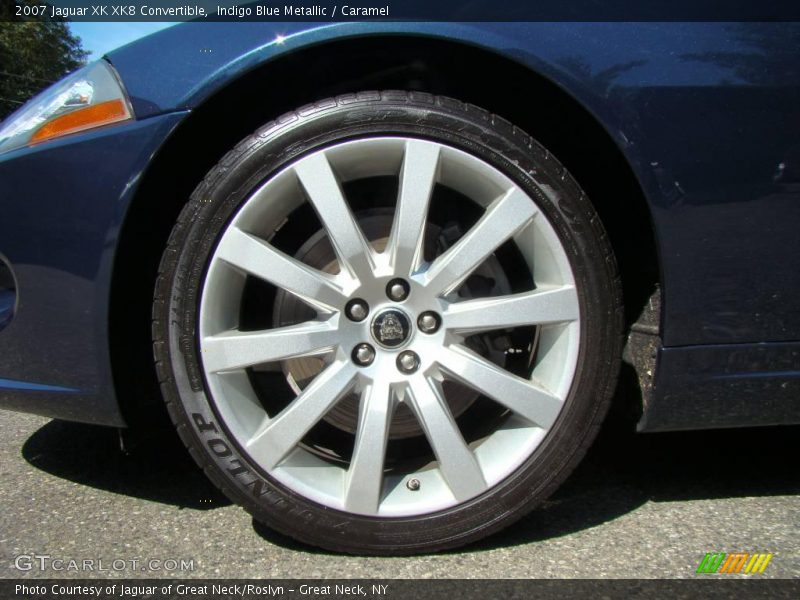 Indigo Blue Metallic / Caramel 2007 Jaguar XK XK8 Convertible