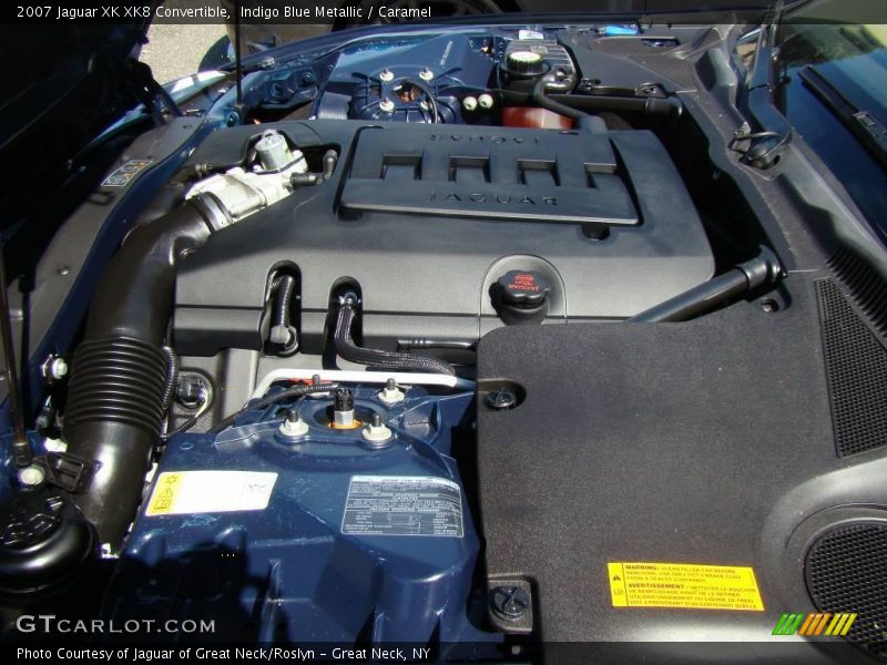Indigo Blue Metallic / Caramel 2007 Jaguar XK XK8 Convertible