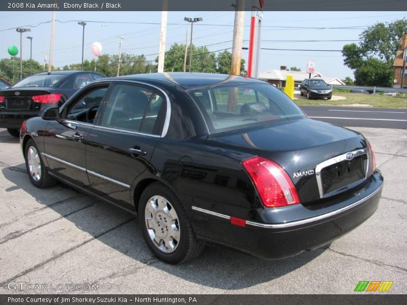 Ebony Black / Black 2008 Kia Amanti