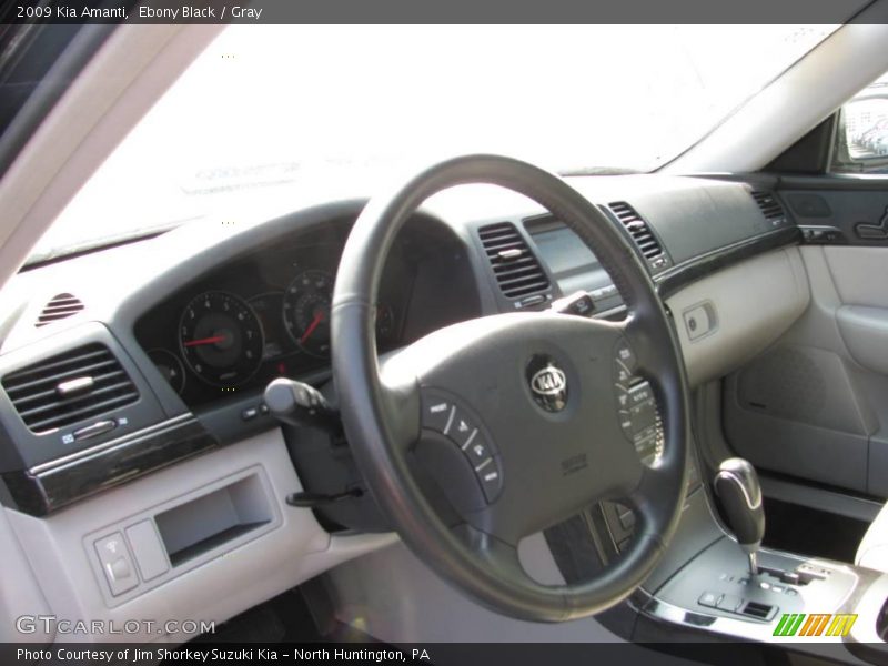 Ebony Black / Gray 2009 Kia Amanti