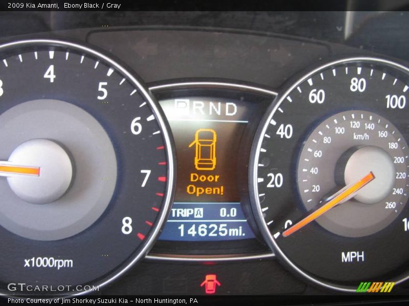 Ebony Black / Gray 2009 Kia Amanti