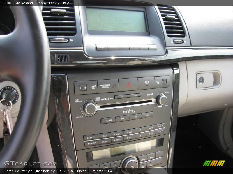 Ebony Black / Gray 2009 Kia Amanti