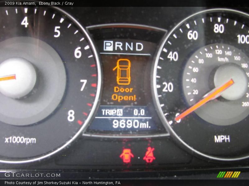 Ebony Black / Gray 2009 Kia Amanti