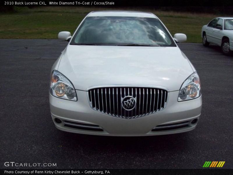 White Diamond Tri-Coat / Cocoa/Shale 2010 Buick Lucerne CXL