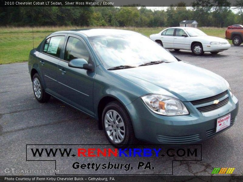 Silver Moss Metallic / Ebony 2010 Chevrolet Cobalt LT Sedan