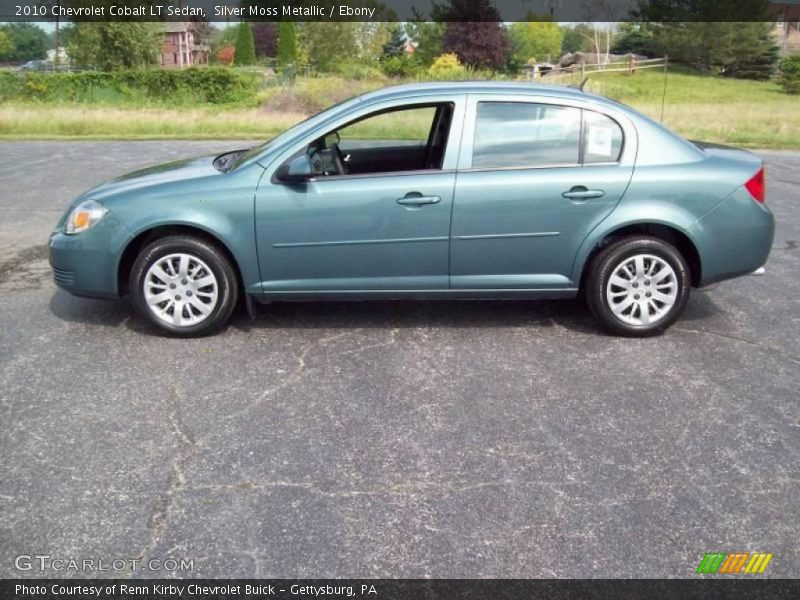 Silver Moss Metallic / Ebony 2010 Chevrolet Cobalt LT Sedan