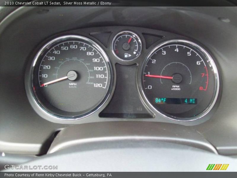 Silver Moss Metallic / Ebony 2010 Chevrolet Cobalt LT Sedan