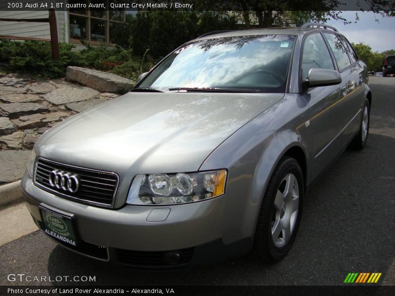 Quartz Grey Metallic / Ebony 2003 Audi A4 1.8T quattro Avant