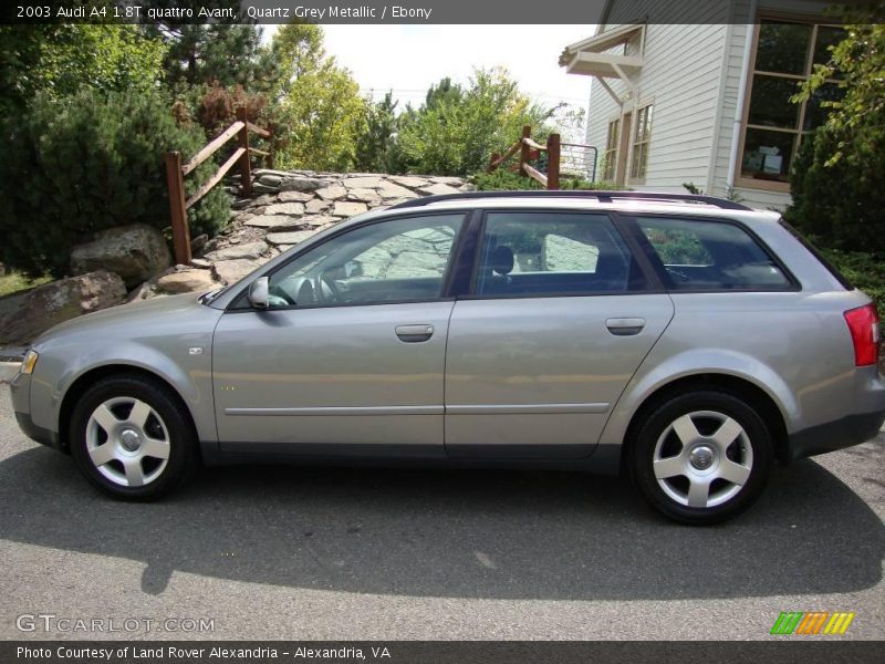 Quartz Grey Metallic / Ebony 2003 Audi A4 1.8T quattro Avant