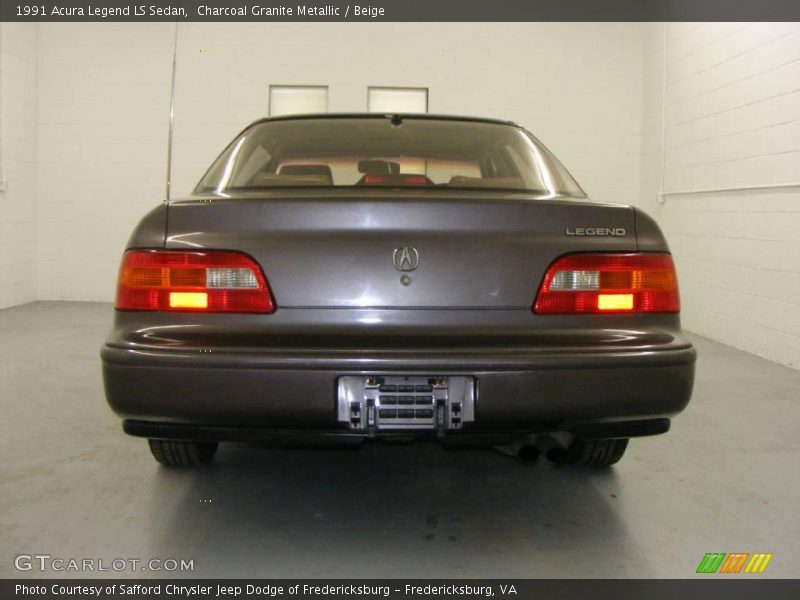 Charcoal Granite Metallic / Beige 1991 Acura Legend LS Sedan