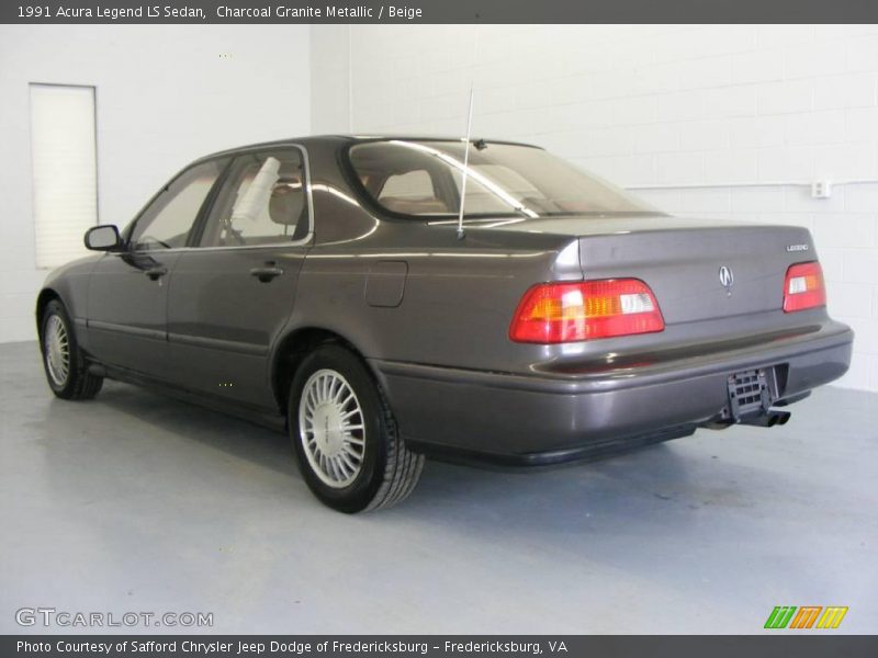 Charcoal Granite Metallic / Beige 1991 Acura Legend LS Sedan