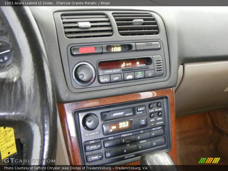Charcoal Granite Metallic / Beige 1991 Acura Legend LS Sedan