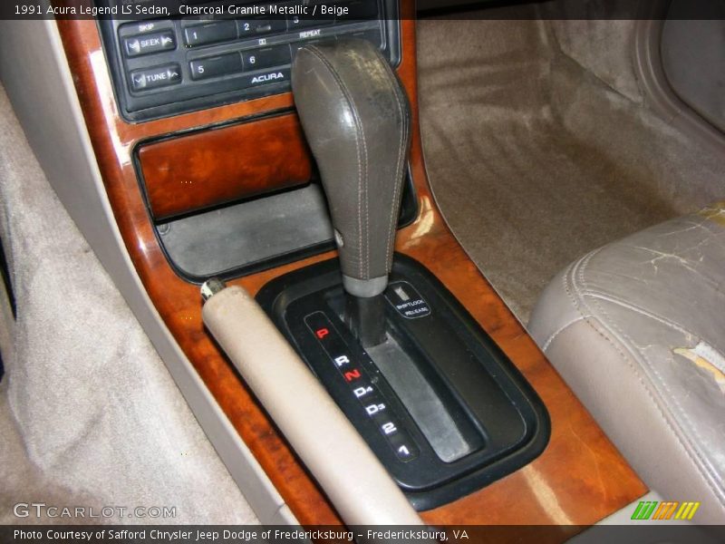 Charcoal Granite Metallic / Beige 1991 Acura Legend LS Sedan