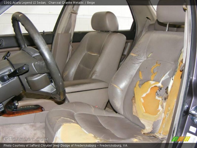 Charcoal Granite Metallic / Beige 1991 Acura Legend LS Sedan