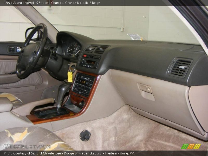 Charcoal Granite Metallic / Beige 1991 Acura Legend LS Sedan