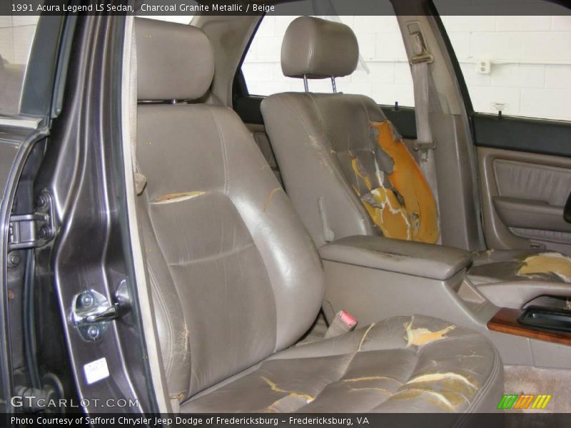 Charcoal Granite Metallic / Beige 1991 Acura Legend LS Sedan
