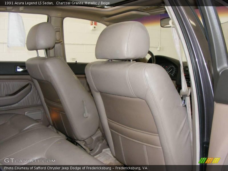 Charcoal Granite Metallic / Beige 1991 Acura Legend LS Sedan