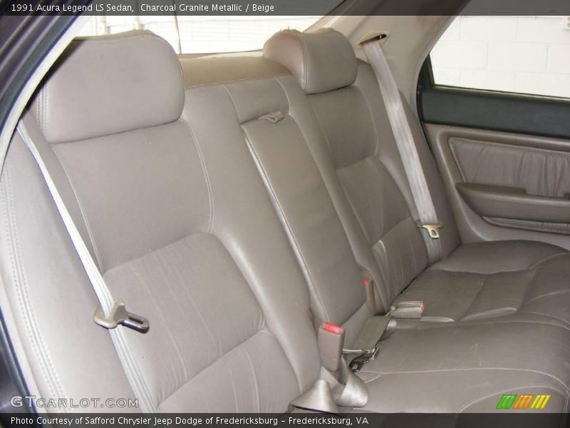 Charcoal Granite Metallic / Beige 1991 Acura Legend LS Sedan