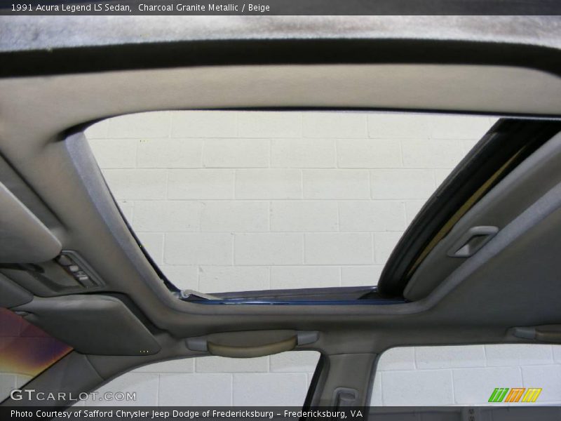 Charcoal Granite Metallic / Beige 1991 Acura Legend LS Sedan
