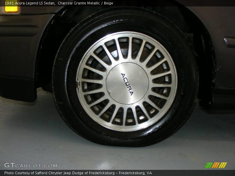 Charcoal Granite Metallic / Beige 1991 Acura Legend LS Sedan