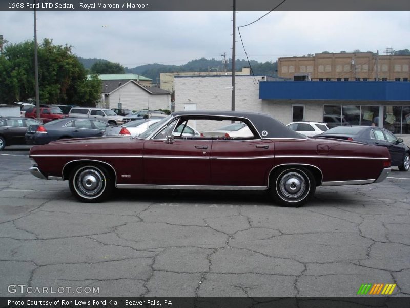 Royal Maroon / Maroon 1968 Ford LTD Sedan