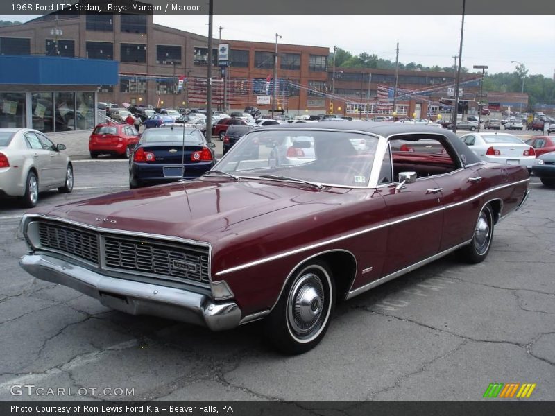 Royal Maroon / Maroon 1968 Ford LTD Sedan