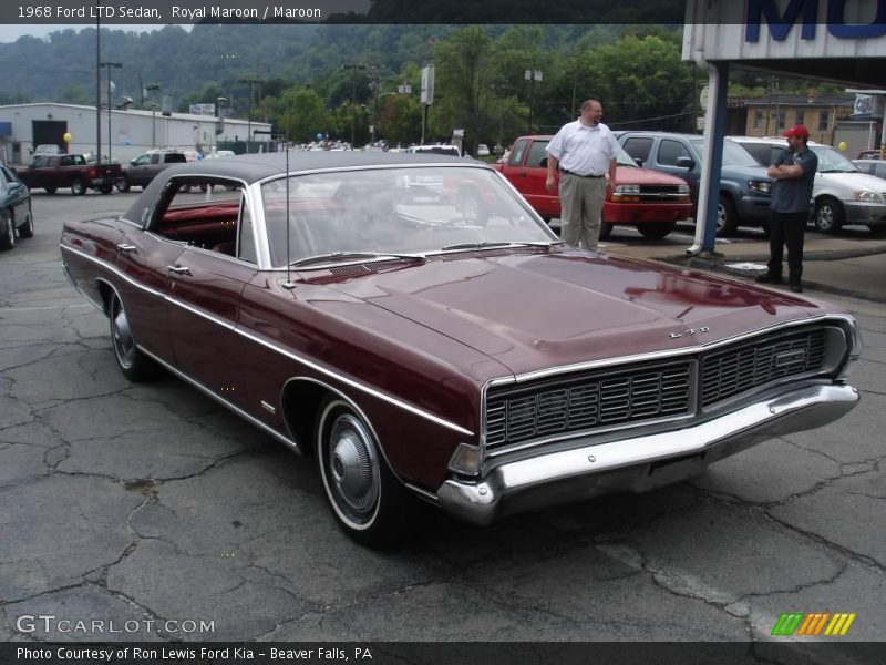 Royal Maroon / Maroon 1968 Ford LTD Sedan