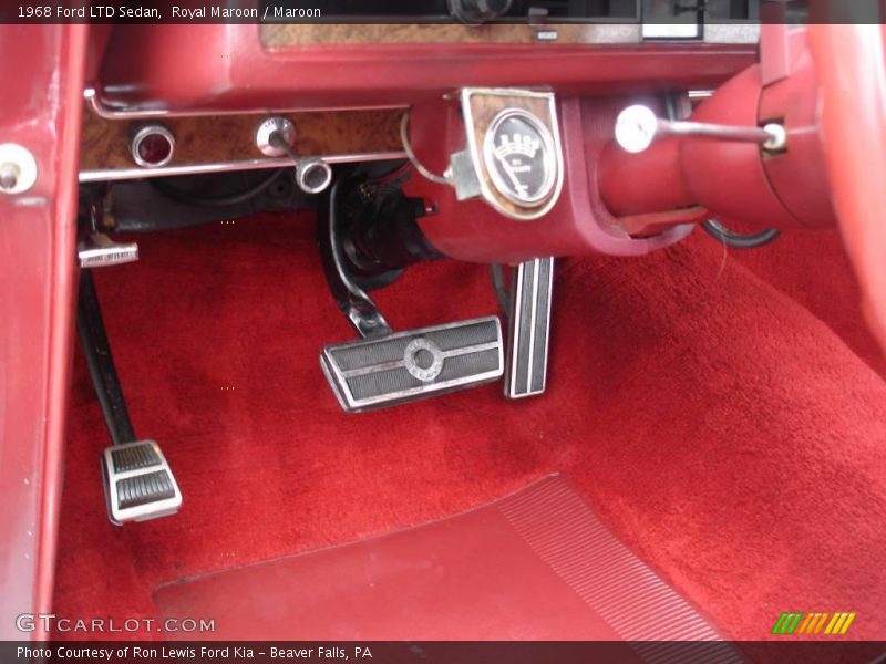 Royal Maroon / Maroon 1968 Ford LTD Sedan
