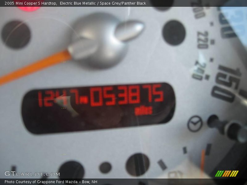Electric Blue Metallic / Space Grey/Panther Black 2005 Mini Cooper S Hardtop