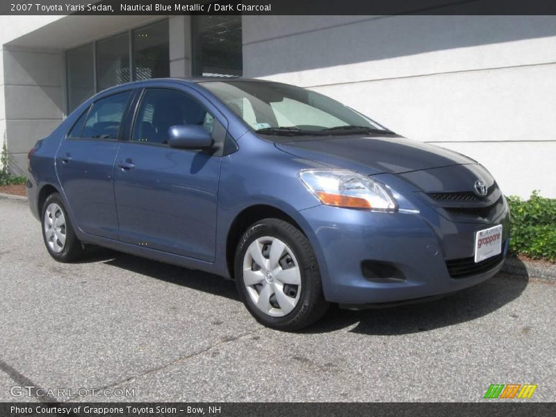 Nautical Blue Metallic / Dark Charcoal 2007 Toyota Yaris Sedan