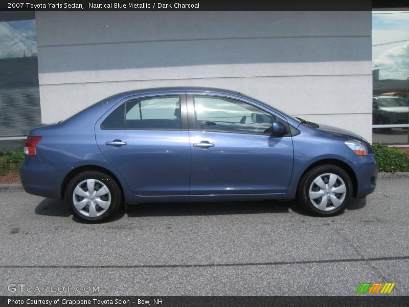 Nautical Blue Metallic / Dark Charcoal 2007 Toyota Yaris Sedan
