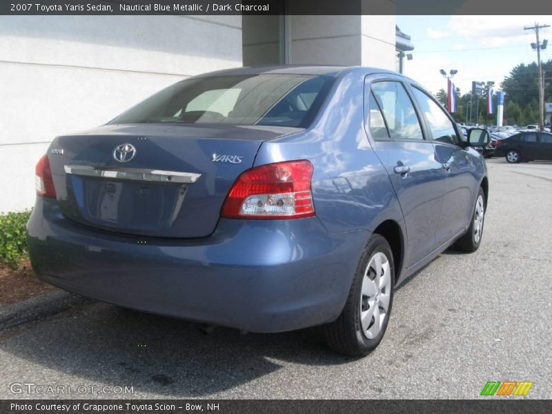 Nautical Blue Metallic / Dark Charcoal 2007 Toyota Yaris Sedan