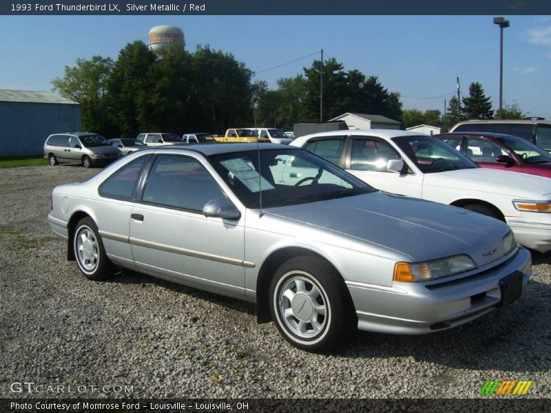 Silver Metallic / Red 1993 Ford Thunderbird LX