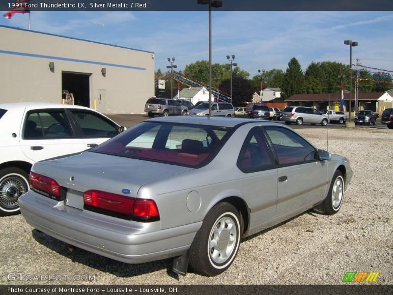 Silver Metallic / Red 1993 Ford Thunderbird LX