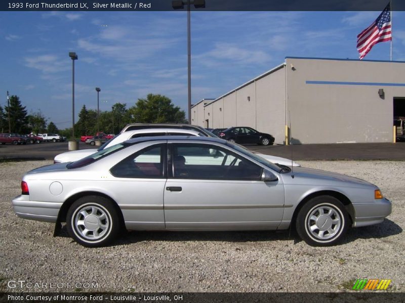 Silver Metallic / Red 1993 Ford Thunderbird LX