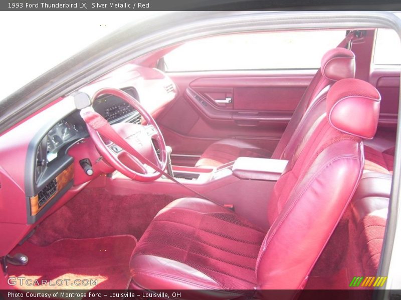 Silver Metallic / Red 1993 Ford Thunderbird LX