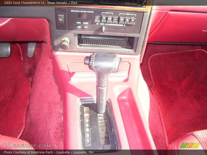 Silver Metallic / Red 1993 Ford Thunderbird LX