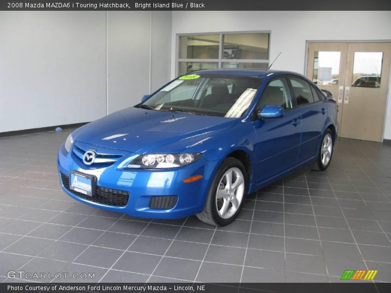 Bright Island Blue / Black 2008 Mazda MAZDA6 i Touring Hatchback