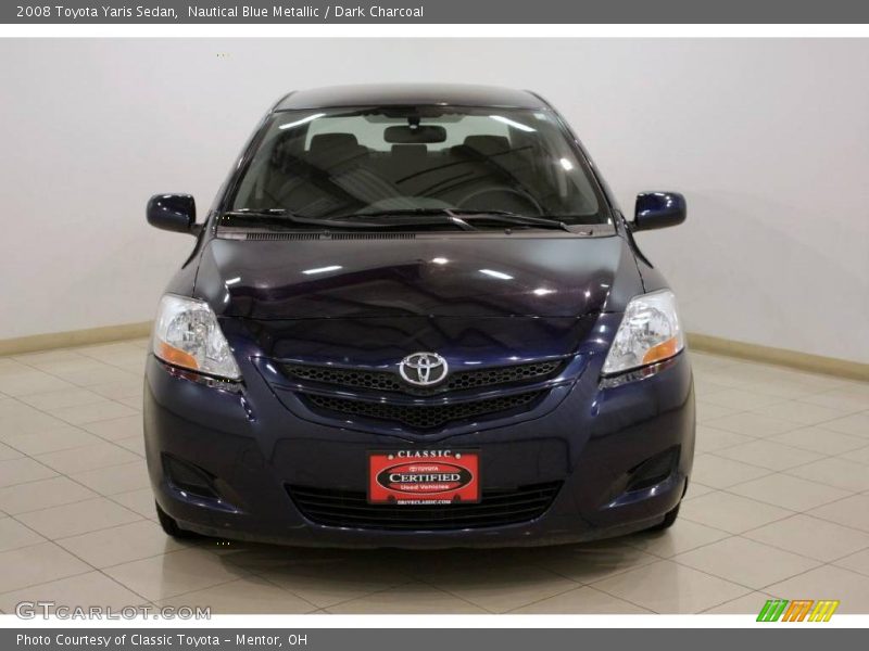 Nautical Blue Metallic / Dark Charcoal 2008 Toyota Yaris Sedan
