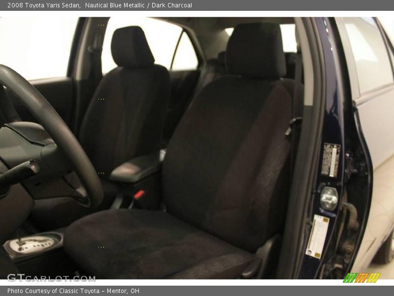 Nautical Blue Metallic / Dark Charcoal 2008 Toyota Yaris Sedan