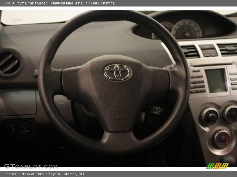 Nautical Blue Metallic / Dark Charcoal 2008 Toyota Yaris Sedan