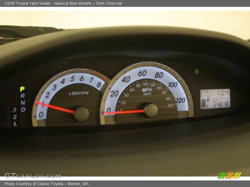 Nautical Blue Metallic / Dark Charcoal 2008 Toyota Yaris Sedan