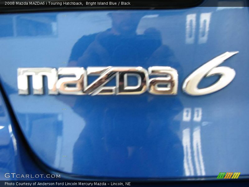 Bright Island Blue / Black 2008 Mazda MAZDA6 i Touring Hatchback